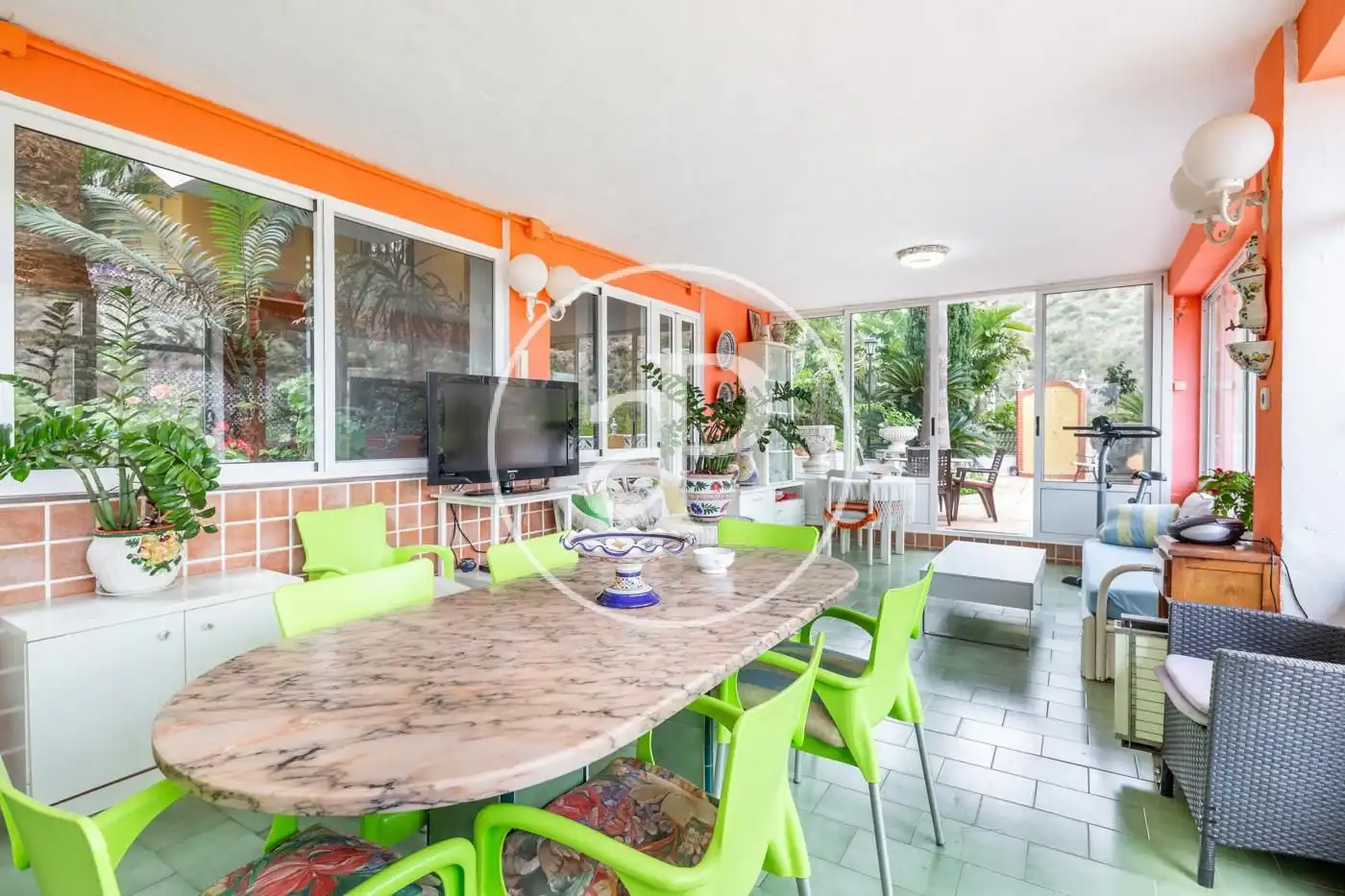 Garden of Houses for sale in Cullera  with Air Conditioner, Heating and Private garden