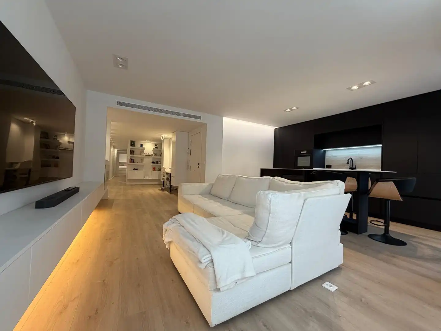 Living room of Flat for rent in Elche / Elx  with Air Conditioner and Furnished