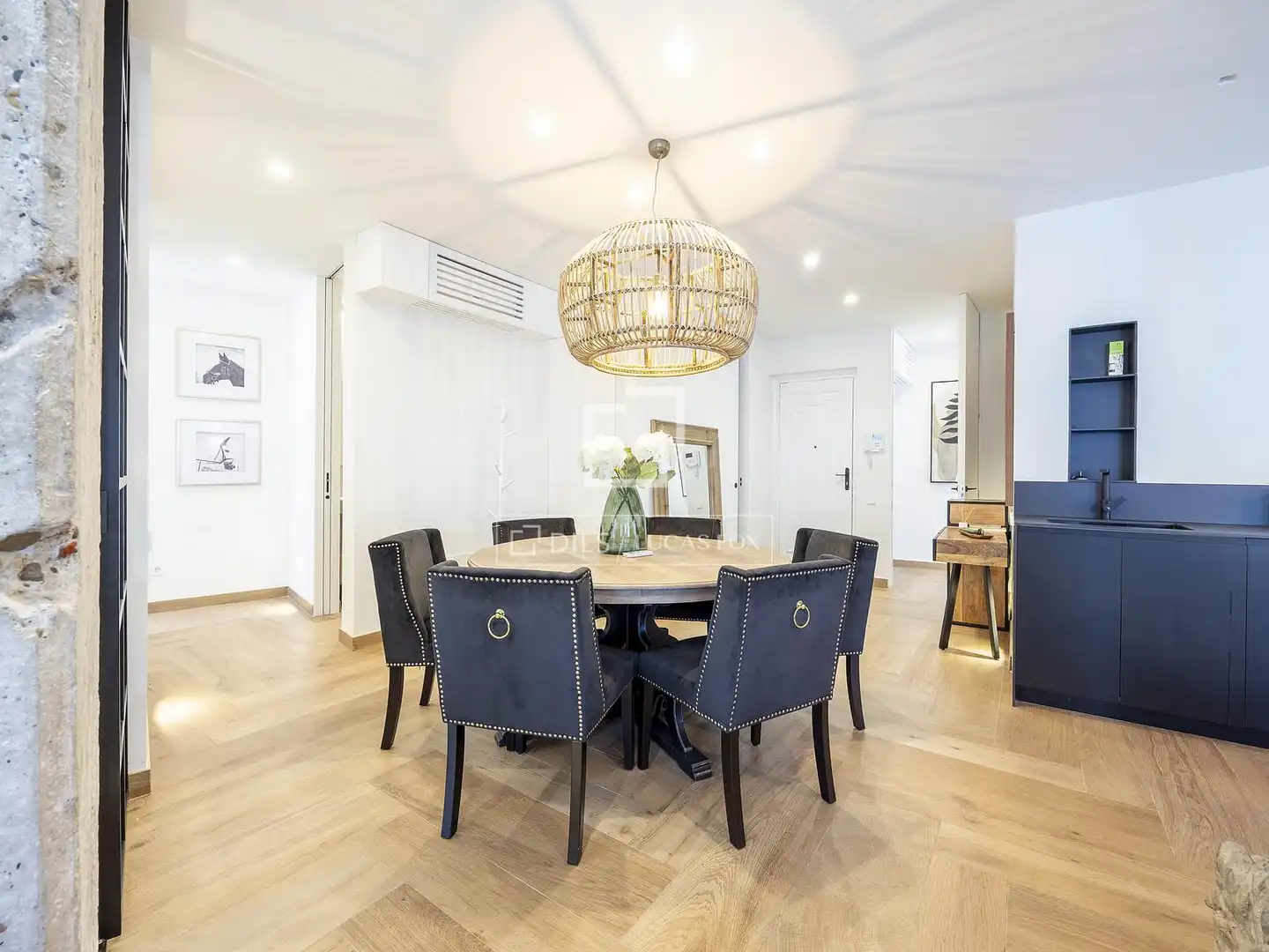 Comedor de Piso de alquiler en Valencia con Aire acondicionado, Calefacción y Parquet