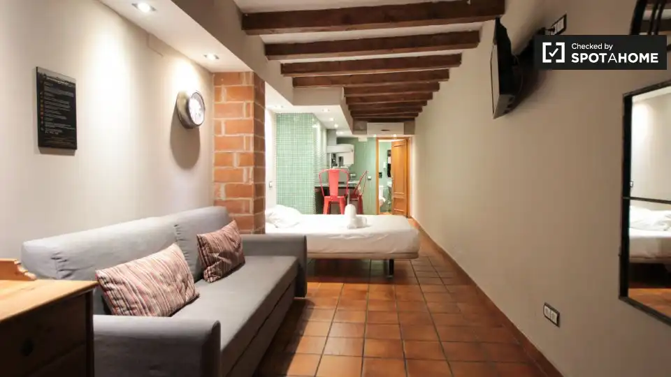 Flat for rent in  Barcelona Capital  with Air Conditioner, Heating and Furnished