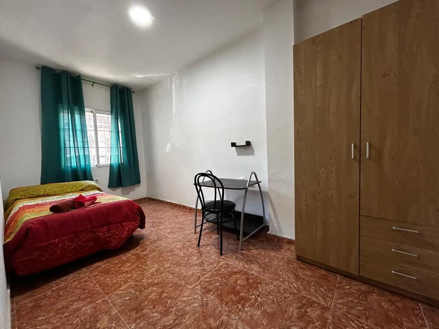 Schlafzimmer von Erdgeschoss zur Miete in Murcia mit Klimaanlage und Möbliert