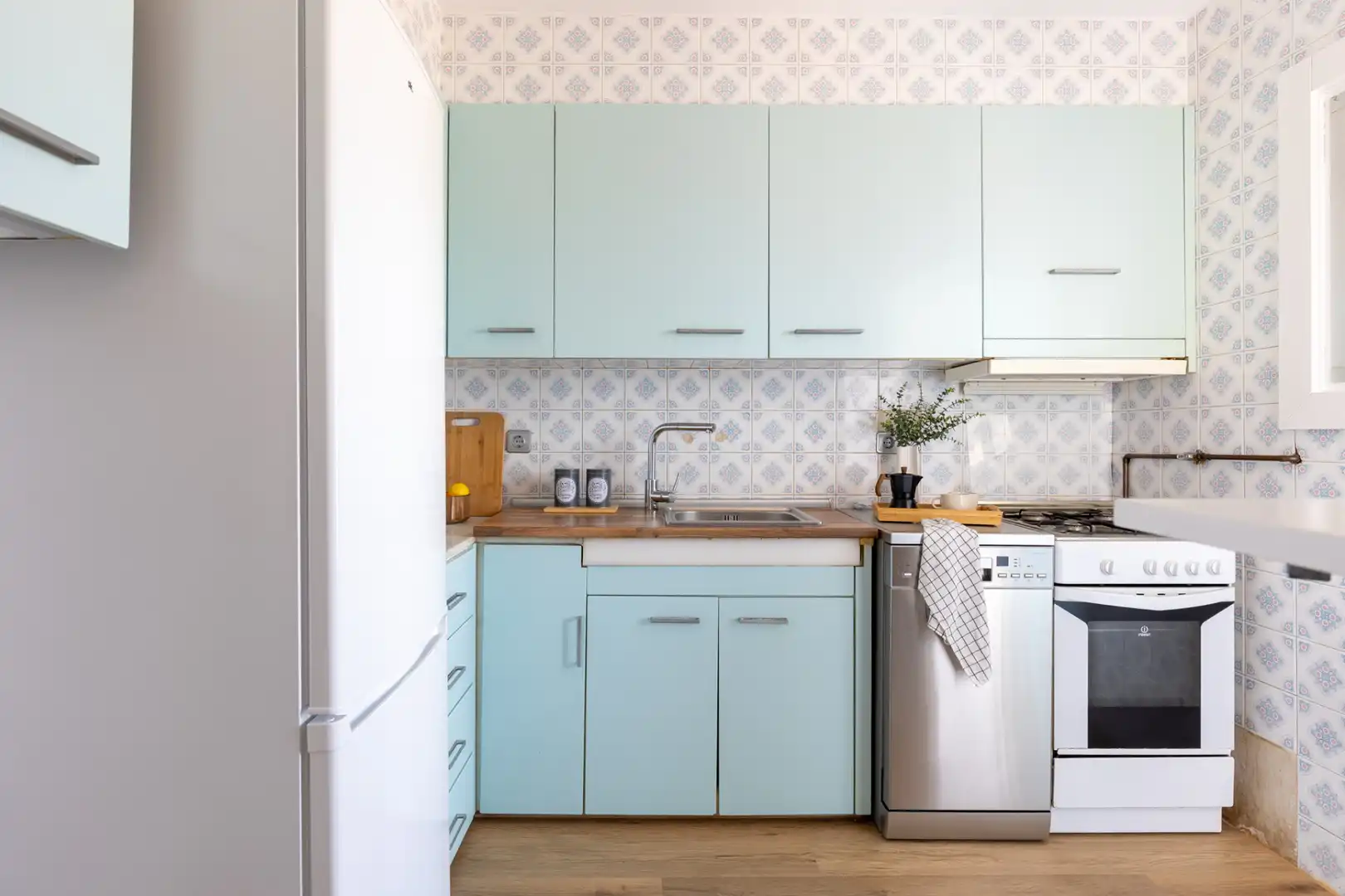 Kitchen of Flat for rent in Terrassa  with Air Conditioner, Heating and Parquet flooring