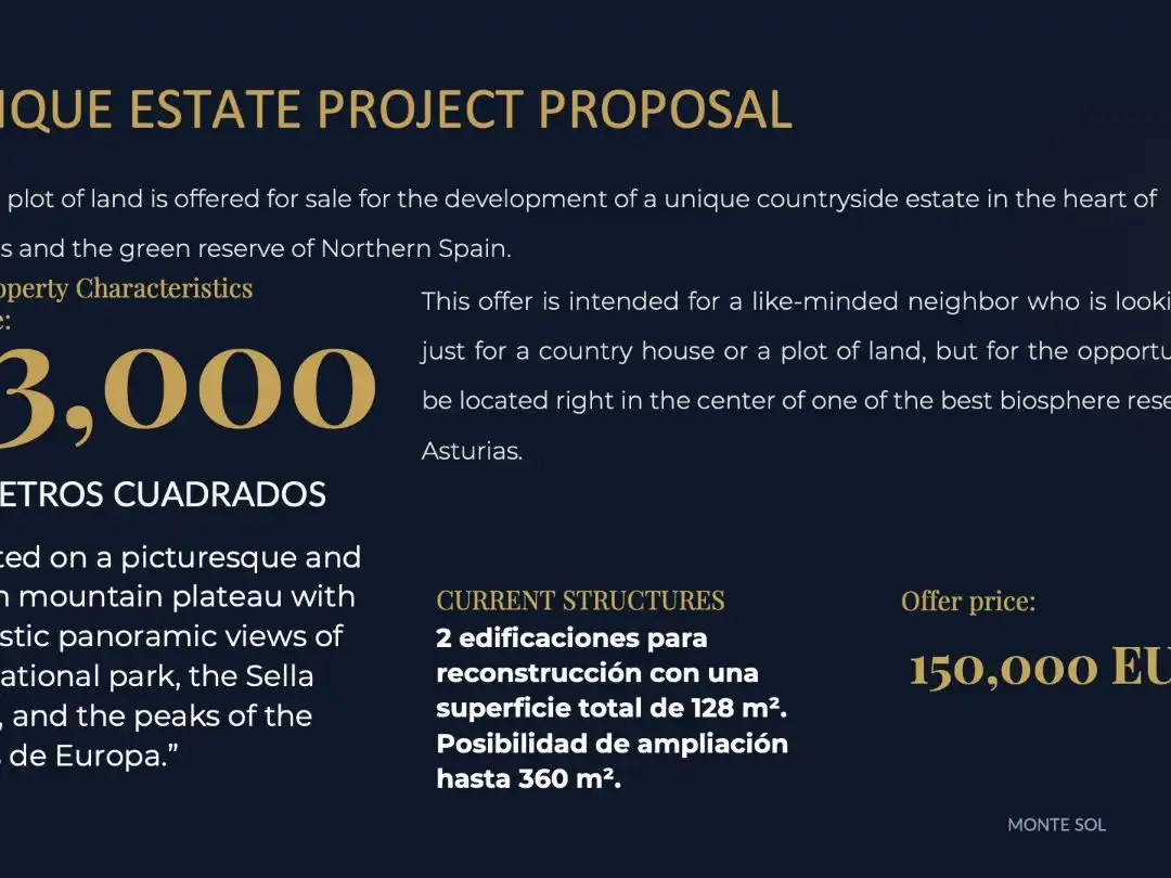 Finca rústica en venta en Parres, Asturias