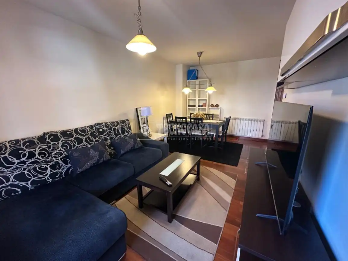 Living room of Flat for sale in Santa María de Cayón  with Heating, Parquet flooring and Terrace