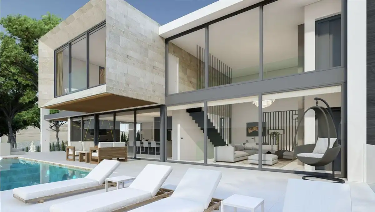 Exterior view of Houses for sale in Mijas  with Air Conditioner, Private garden and Terrace