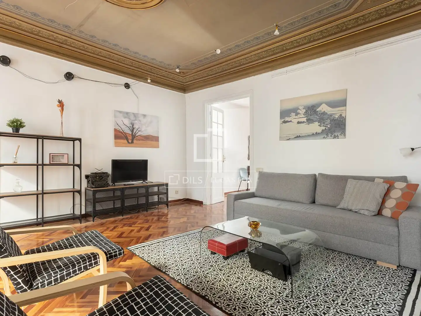 Living room of Flat for sale in Barcelona  with Air Conditioner, Terrace and Balcony