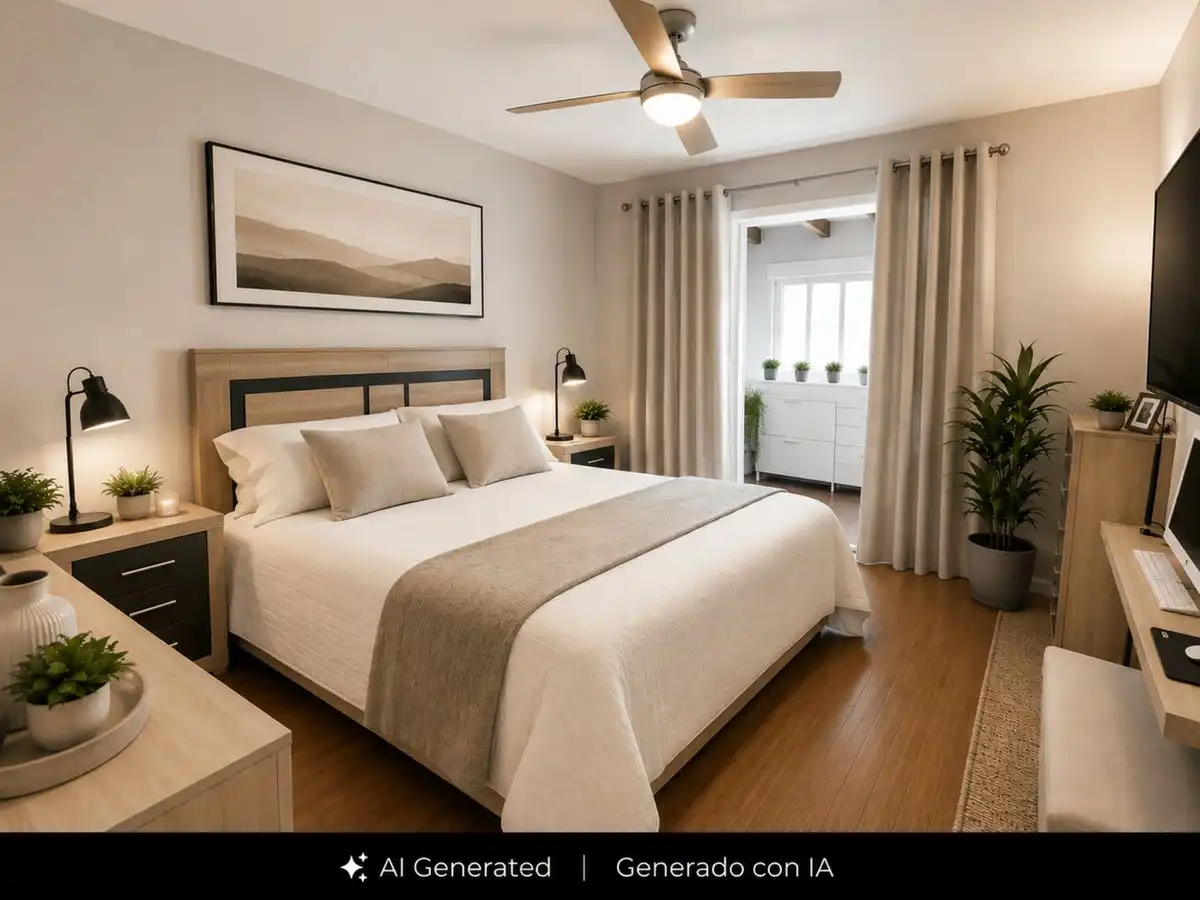 Dormitori de Casa adosada en venda en Alhaurín de la Torre amb Aire condicionat, Calefacció i Jardí privat