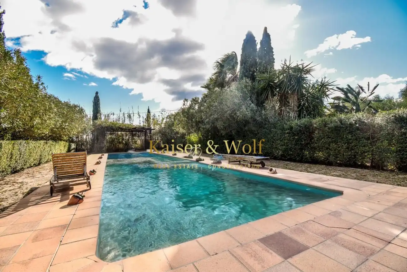 Piscina de Finca rústica en venta en Elche / Elx con Aire acondicionado, Jardín privado y Terraza