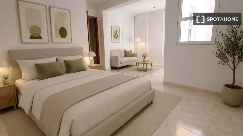 Habitación de Apartamento para compartir en Santa Lucía de Tirajana con Aire acondicionado, Terraza y Amueblado