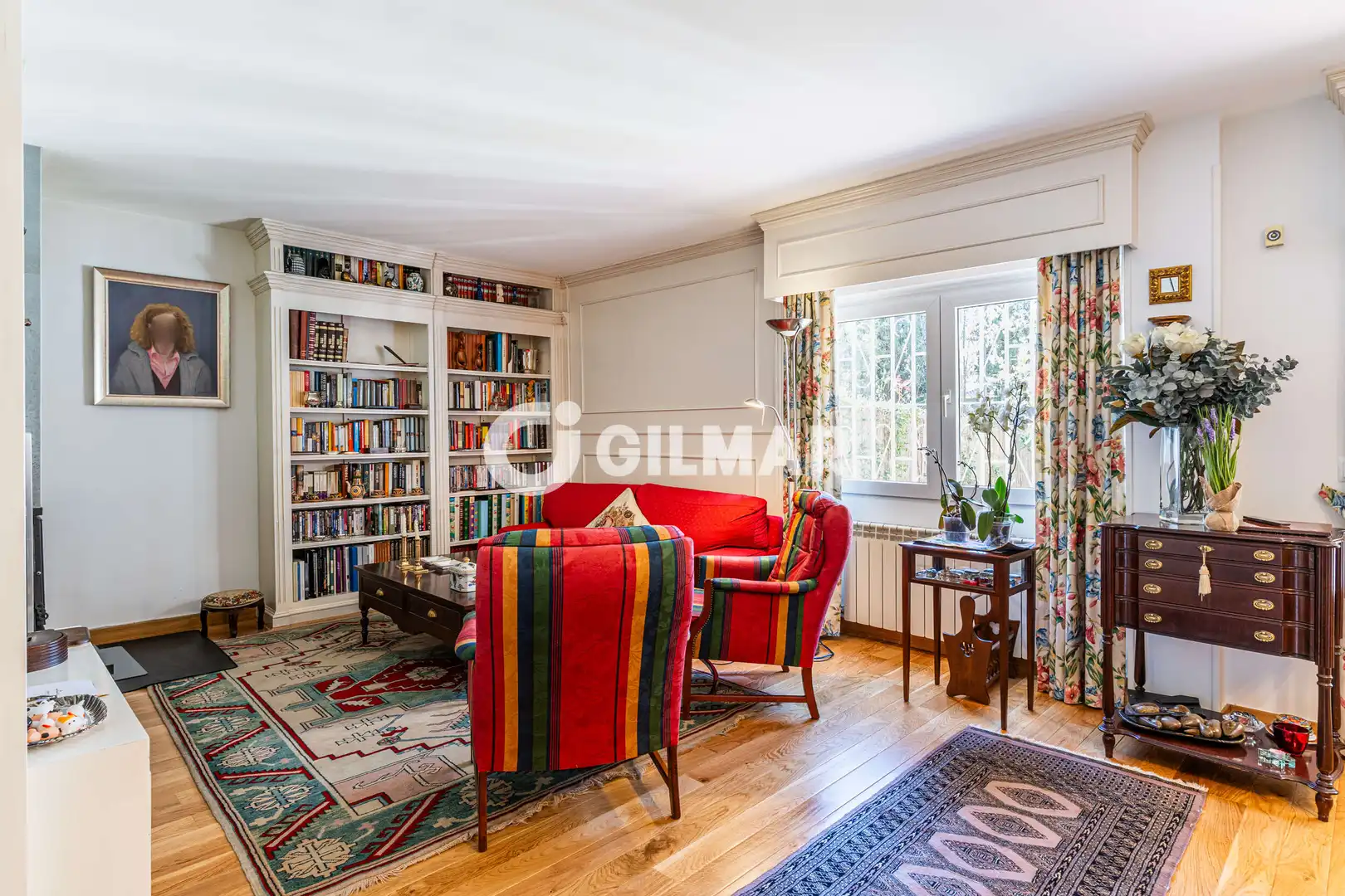 Sala de estar de Casa adosada en venta en Monte Rozas