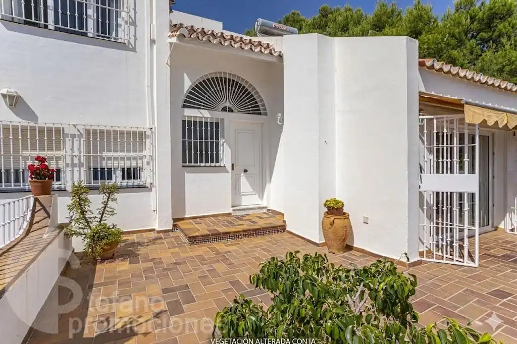Exterior view of Detached homes for sale in Málaga  with Air Conditioner, Private garden and Terrace