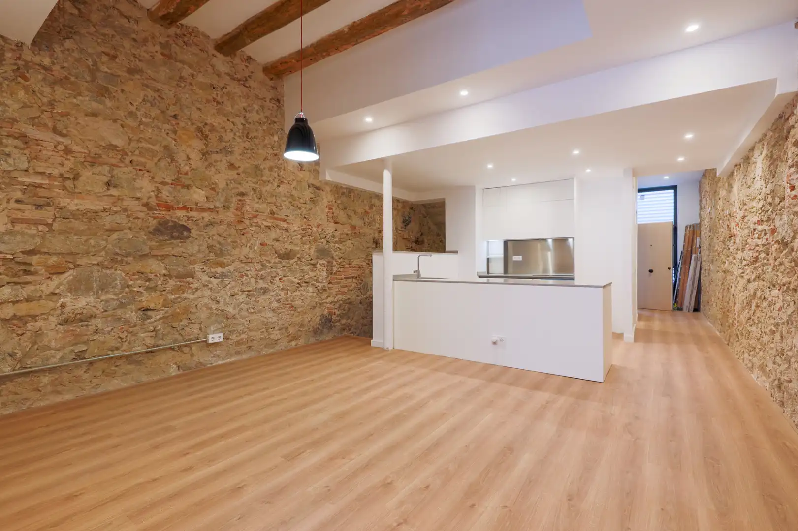 Cocina de Planta baja en venta en Badalona con Aire acondicionado, Calefacción y Parquet