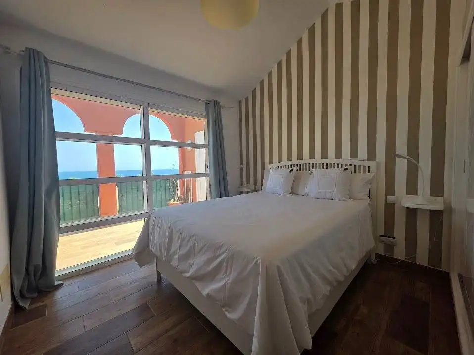 Schlafzimmer von Wohnungen zur Miete in San Bartolomé de Tirajana mit Klimaanlage, Privatgarten und Terrasse