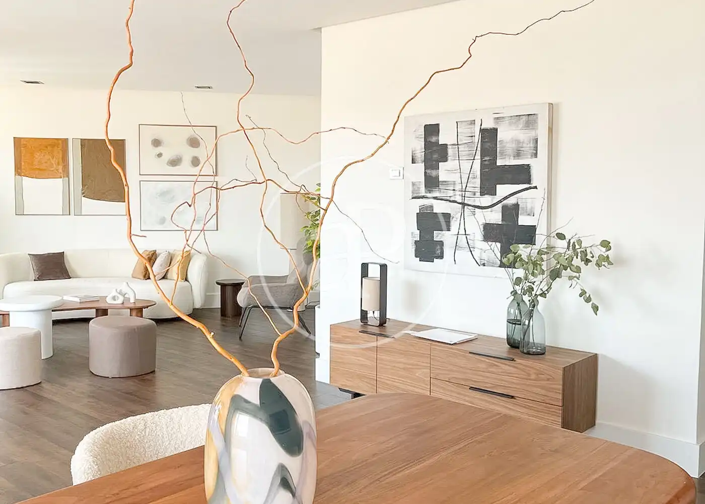 Living room of Flat for rent in Madrid  with Air Conditioner, Heating and Terrace