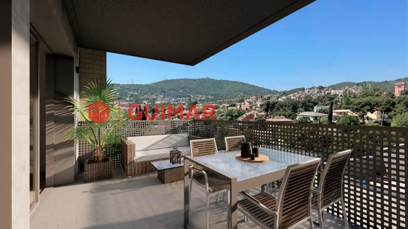 Terrasse von Wohnung zur Miete in Sant Boi de Llobregat mit Heizung, Privatgarten und Parkett