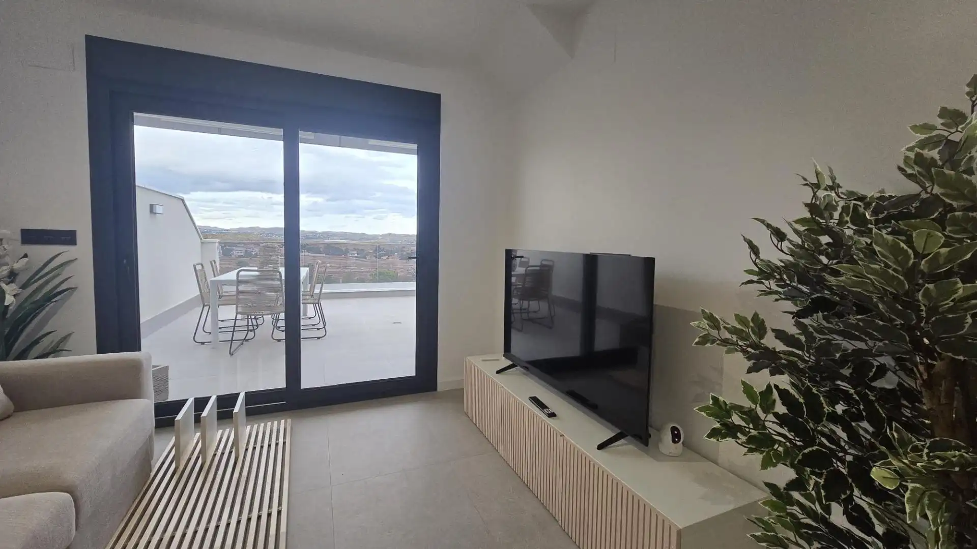 Sala de estar de Apartamento en venta en Mutxamel con Aire acondicionado, Calefacción y Terraza