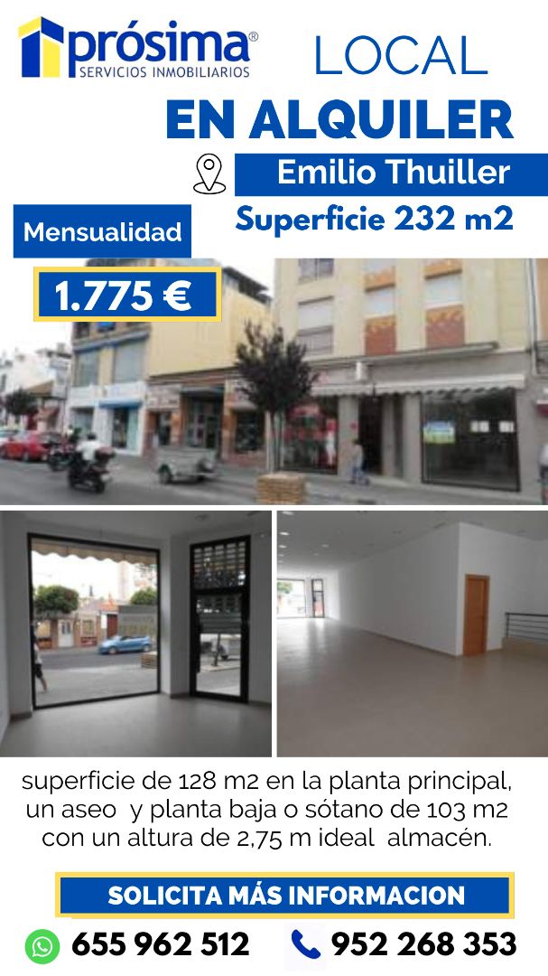 Exterior view of Premises to rent in Málaga Capital