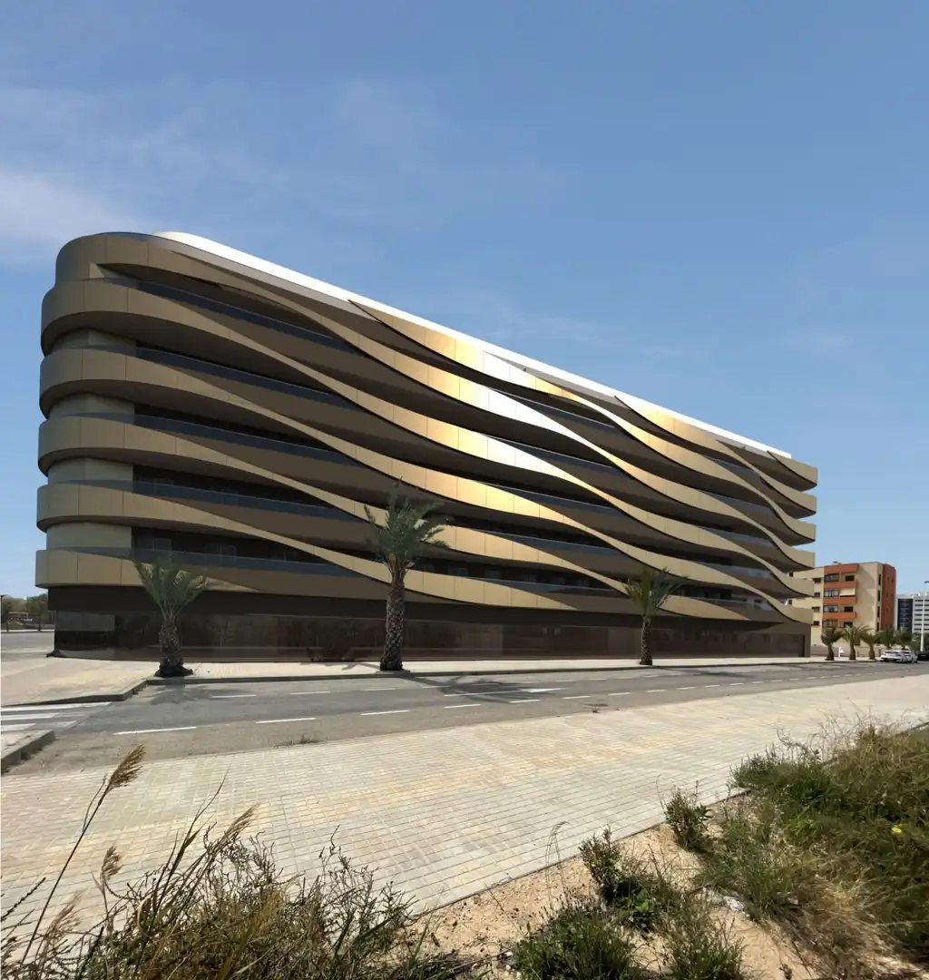 Vista exterior de Piso en venta en Elche / Elx con Aire acondicionado, Calefacción y Terraza