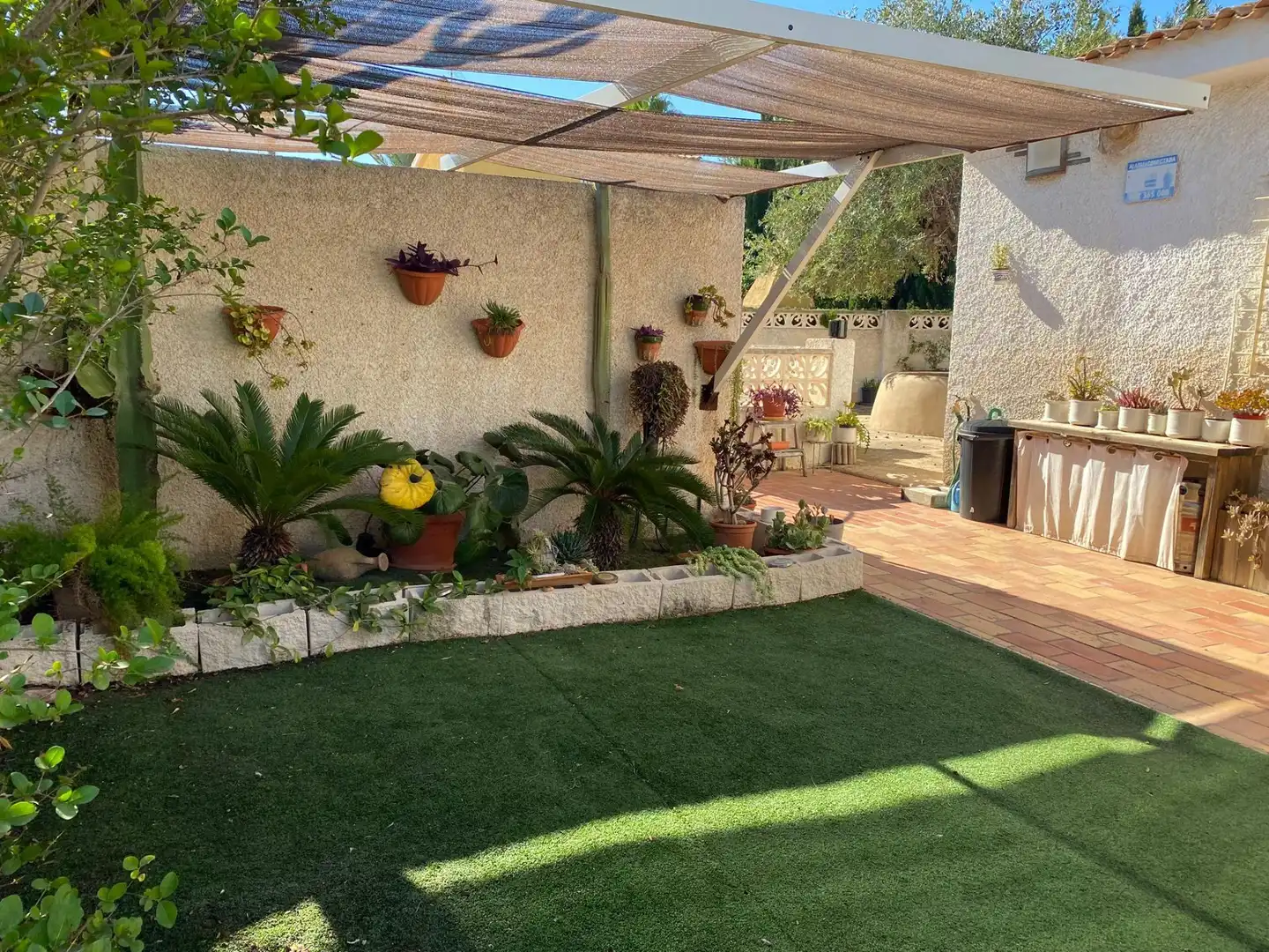 Terraza de Casa adosada en venta en El Campello con Jardín privado y Piscina comunitaria