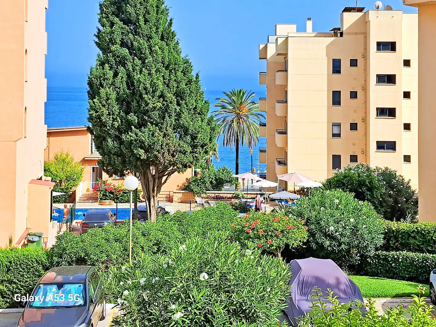 Vista exterior de Pis de lloguer en Benalmádena amb Aire condicionat, Jardí privat i Terrassa