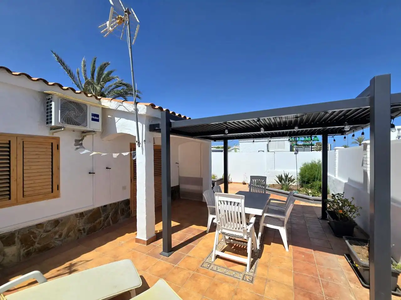 Terraza de Casa o chalet en venta en San Bartolomé de Tirajana con Aire acondicionado, Jardín privado y Terraza