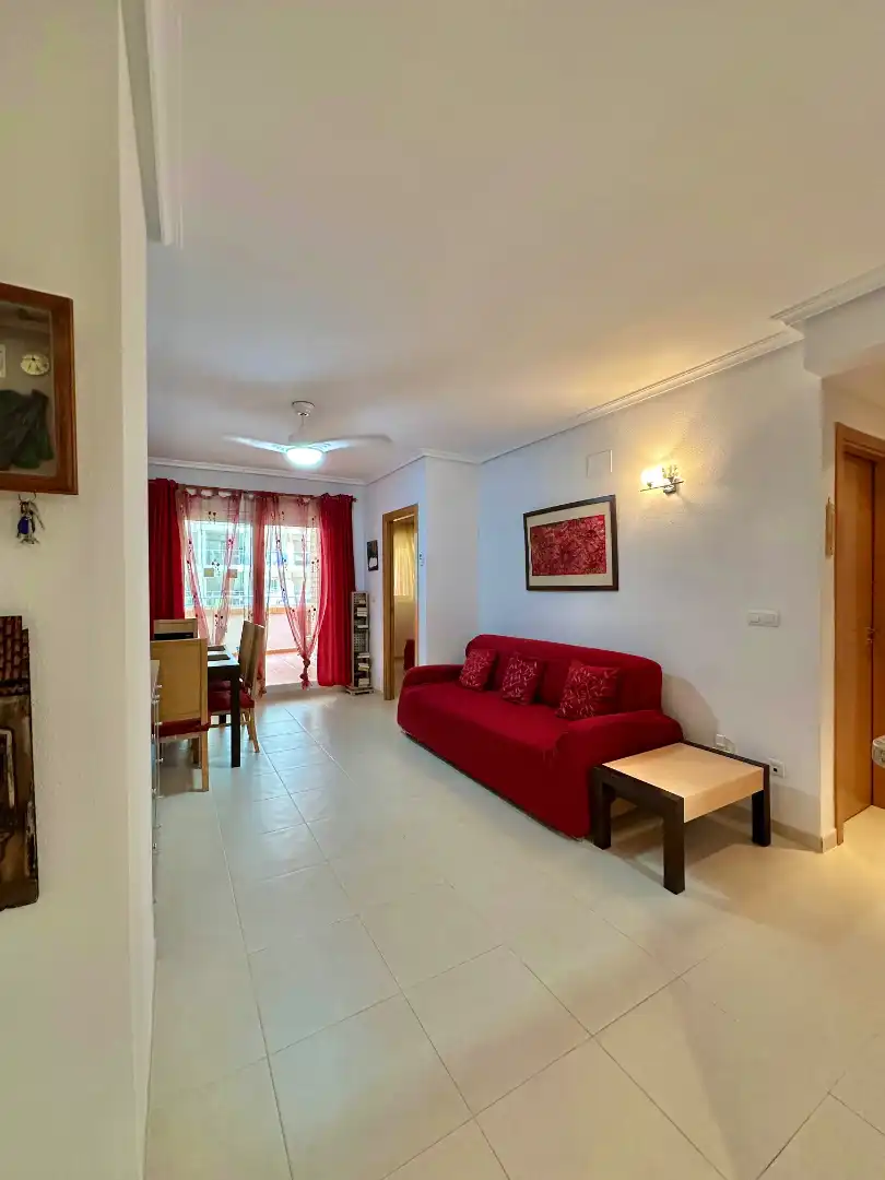 Sala d'estar de Apartament en venda en Oropesa del Mar / Orpesa amb Aire condicionat, Calefacció i Moblat