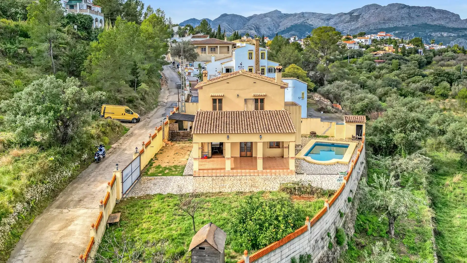 Exterior view of Houses for sale in Parcent  with Private garden