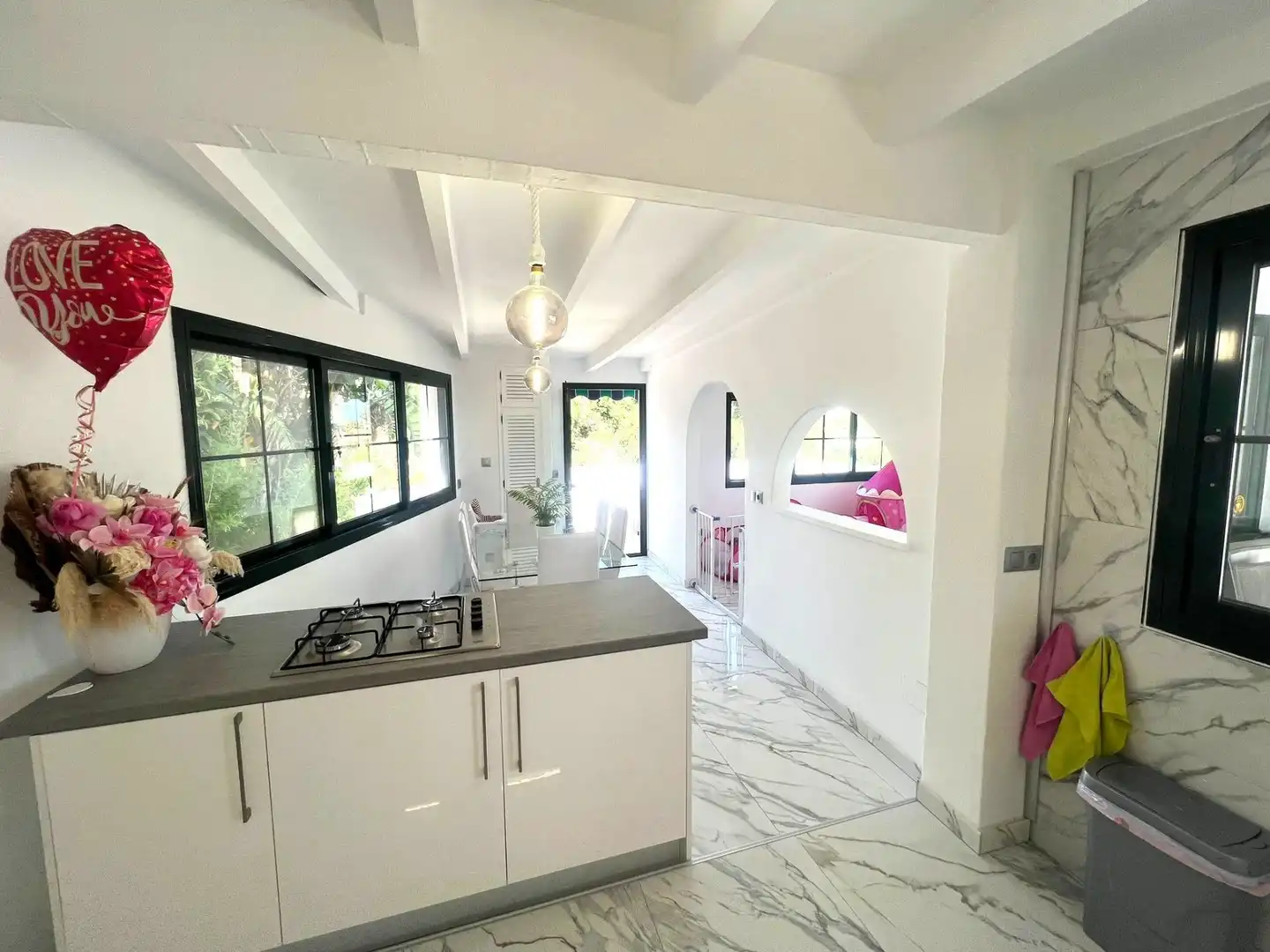 Kitchen of Houses for sale in Mijas  with Air Conditioner, Terrace and Swimming Pool