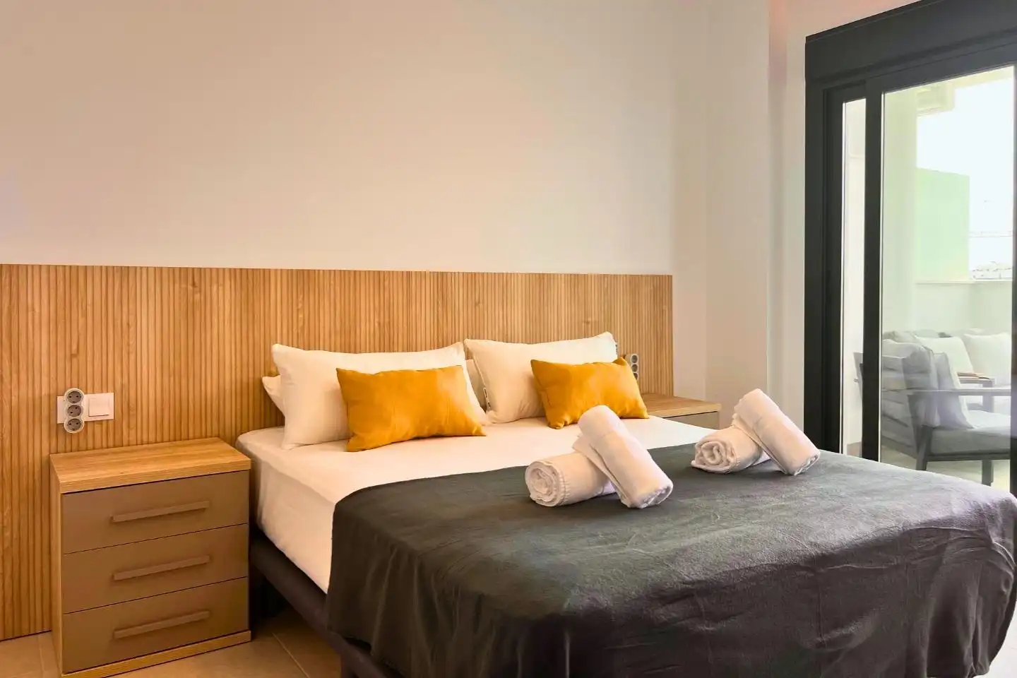Schlafzimmer von Wohnungen zur Miete in Torre-Pacheco mit Klimaanlage, Terrasse und Möbliert
