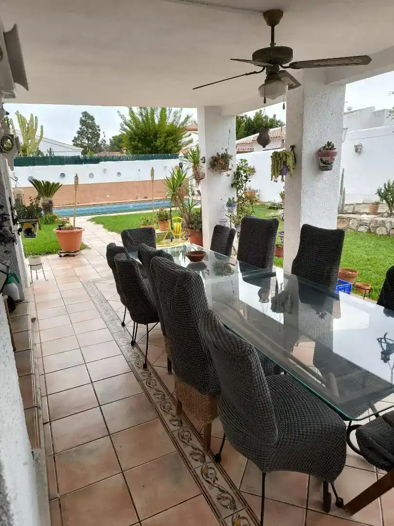 Terrassa de Casa o xalet en venda en Mont-roig del Camp amb Aire condicionat i Piscina
