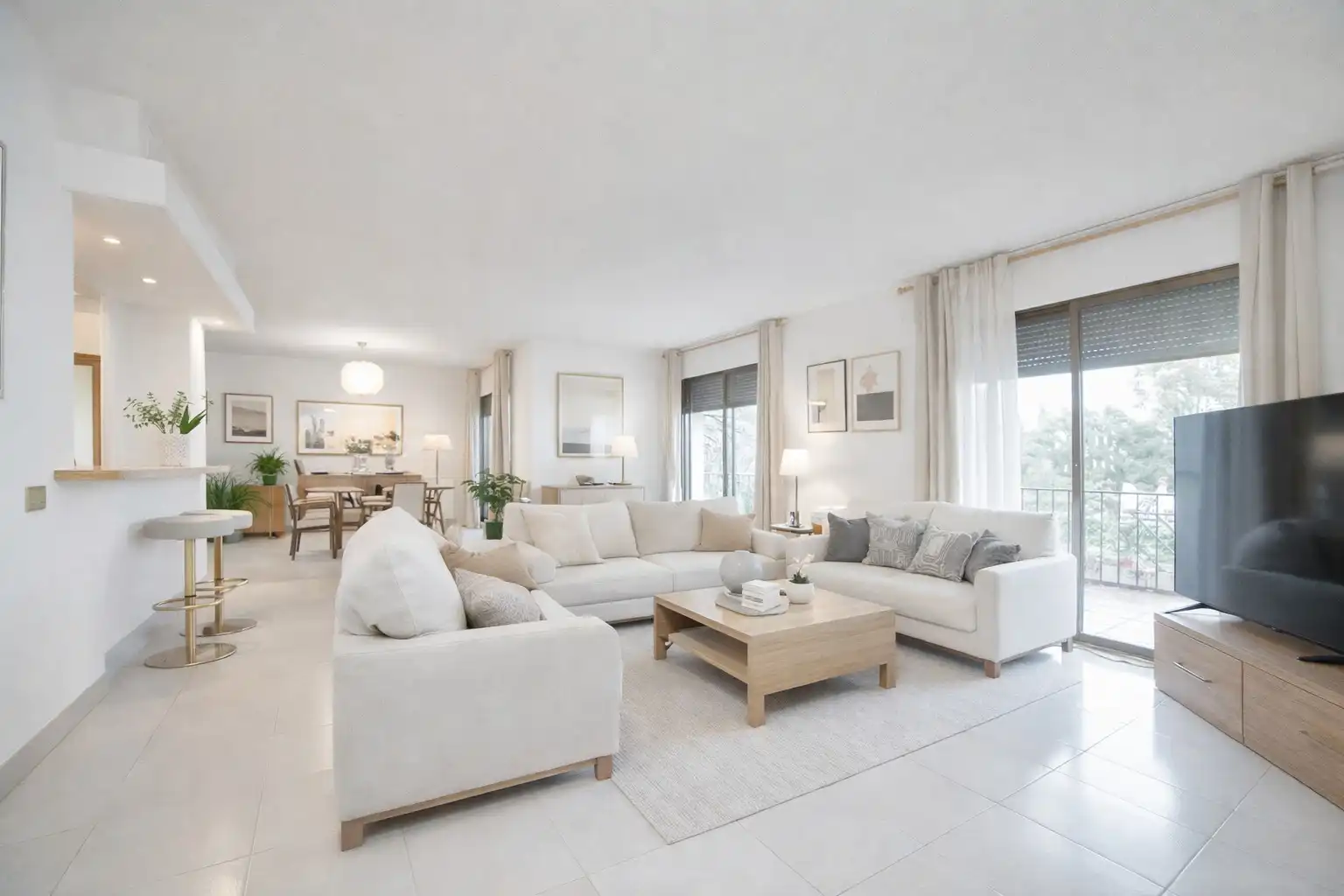 Sala de estar de Casa adosada en venta en Las Rozas de Madrid