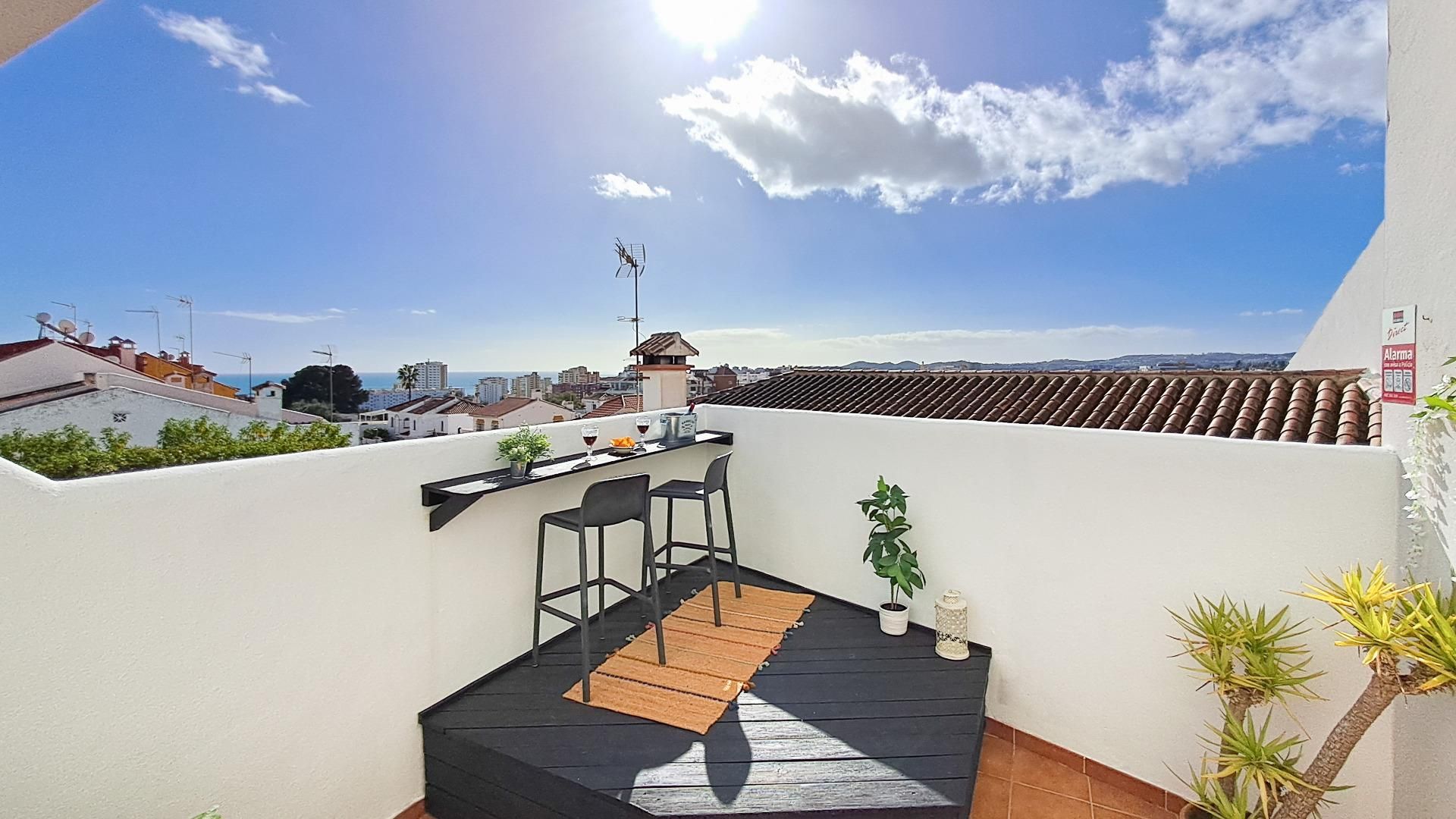 Terrassa de Casa adosada en venda en Fuengirola