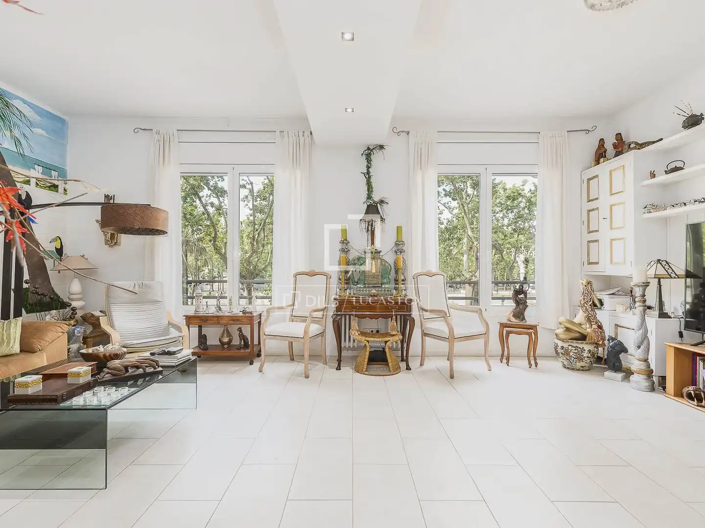 Living room of Flat for sale in Barcelona  with Air Conditioner, Heating and Terrace