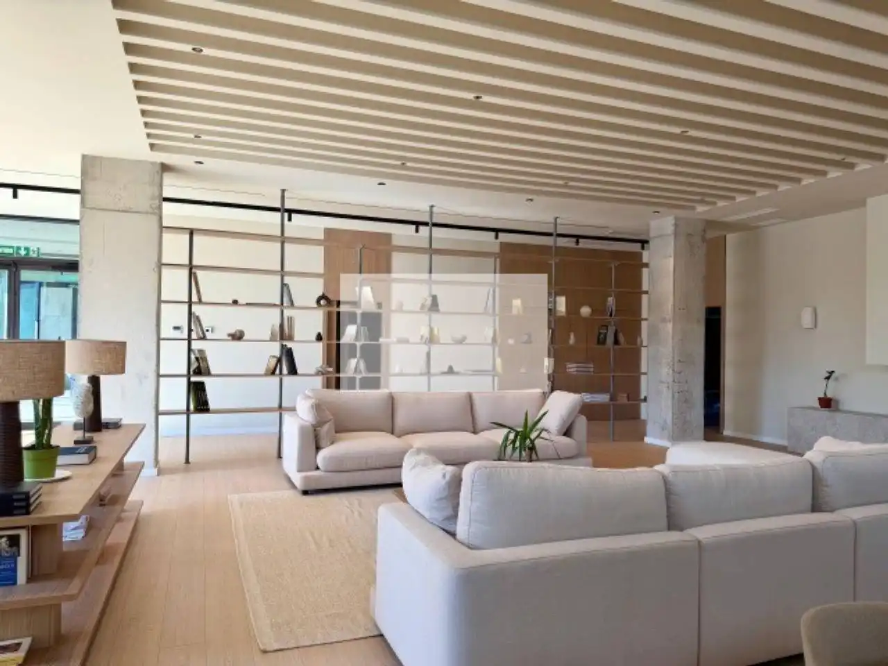 Living room of Flat for rent in Terrassa  with Air Conditioner, Heating and Parquet flooring