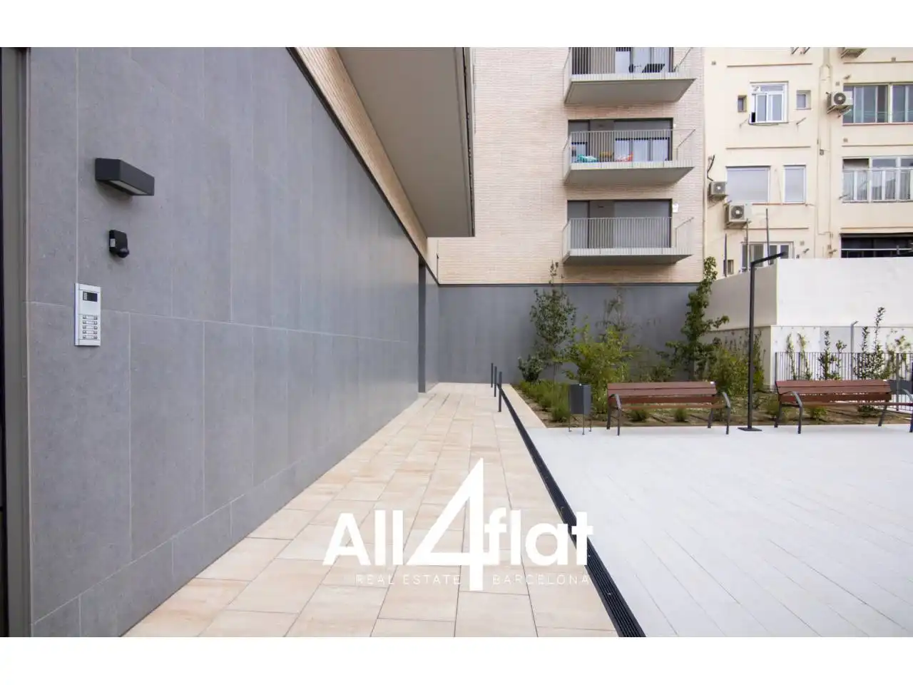 Terrasse von Wohnung zur Miete in Barcelona mit Klimaanlage, Heizung und Parkett