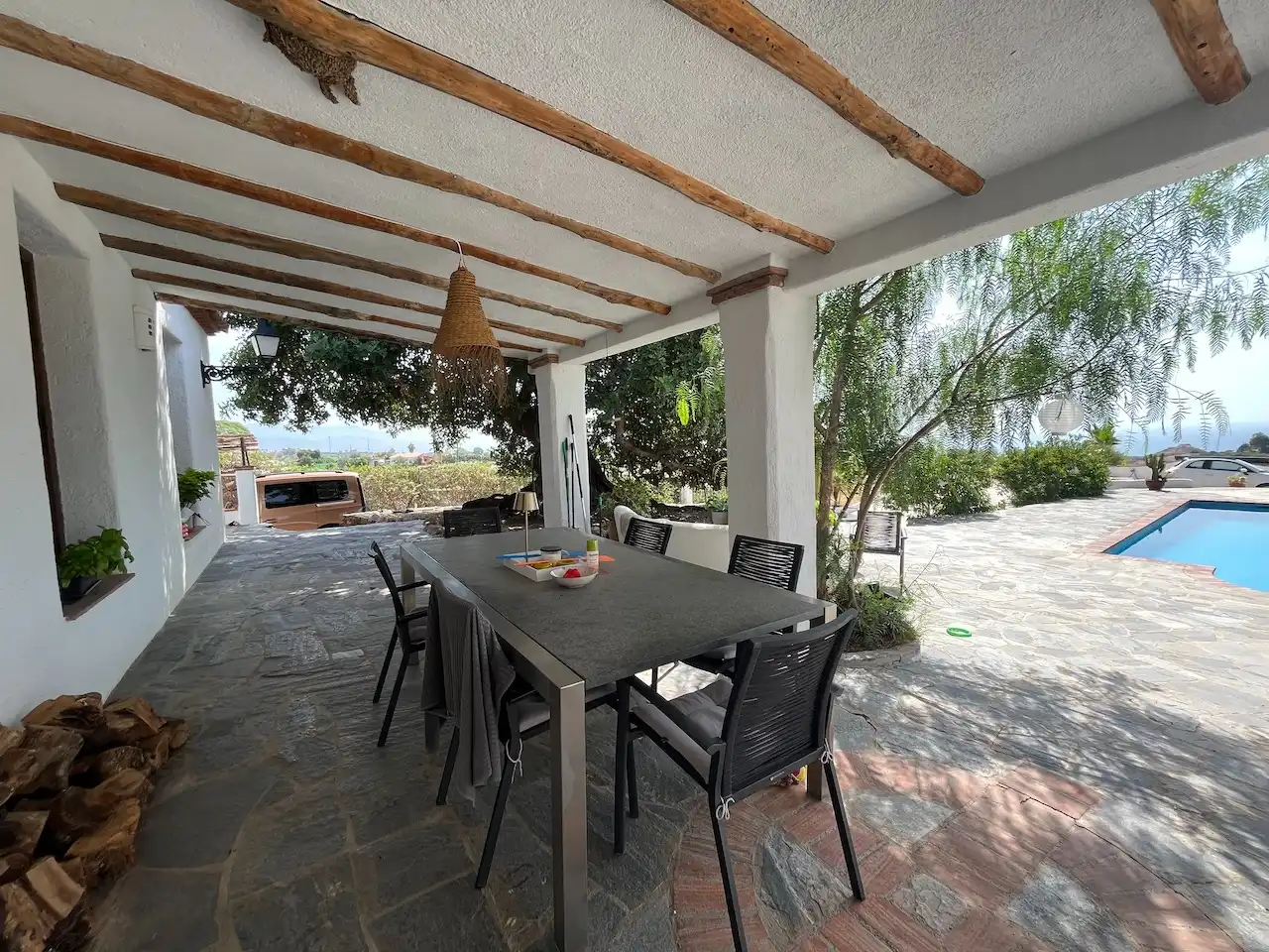 Terrace of Country homes for sale in Vélez-Málaga  with Air Conditioner, Heating and Private garden