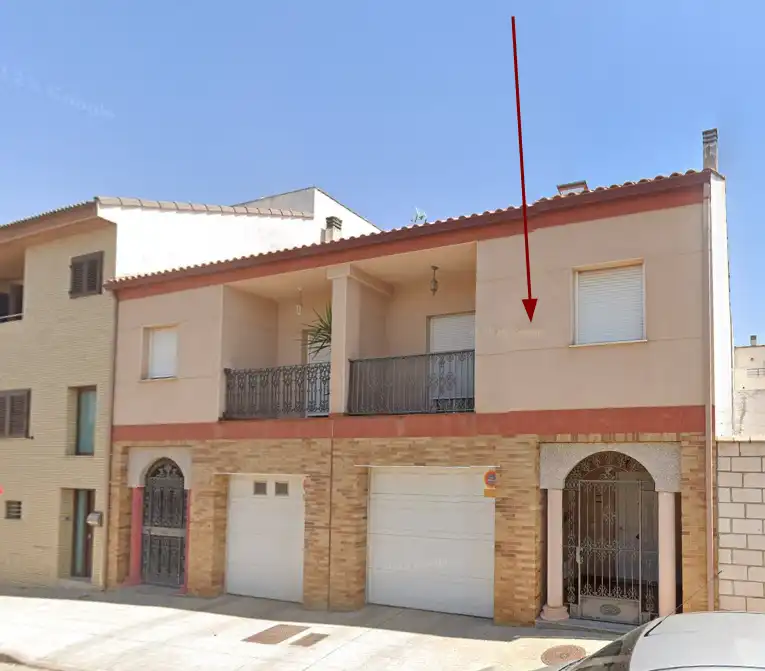 Vista exterior de Casa adosada en venta en Almendralejo con Terraza, Trastero y Balcón