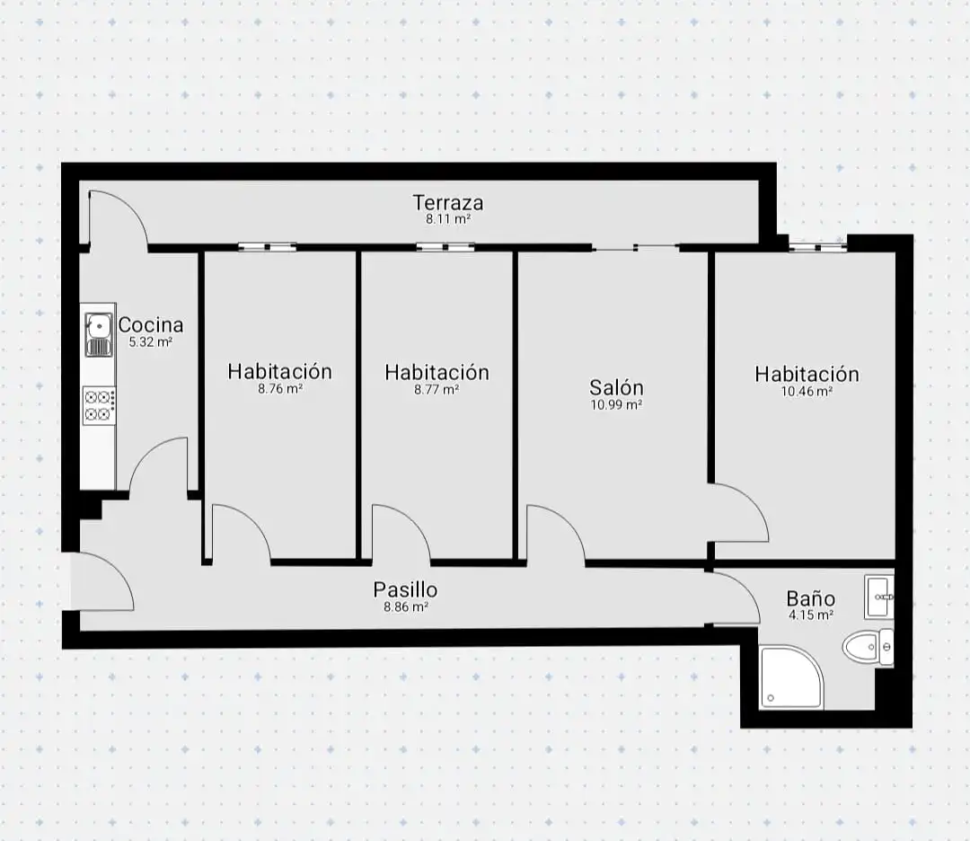 Piso en venta en Madrid con Calefacción, Terraza y Alarma