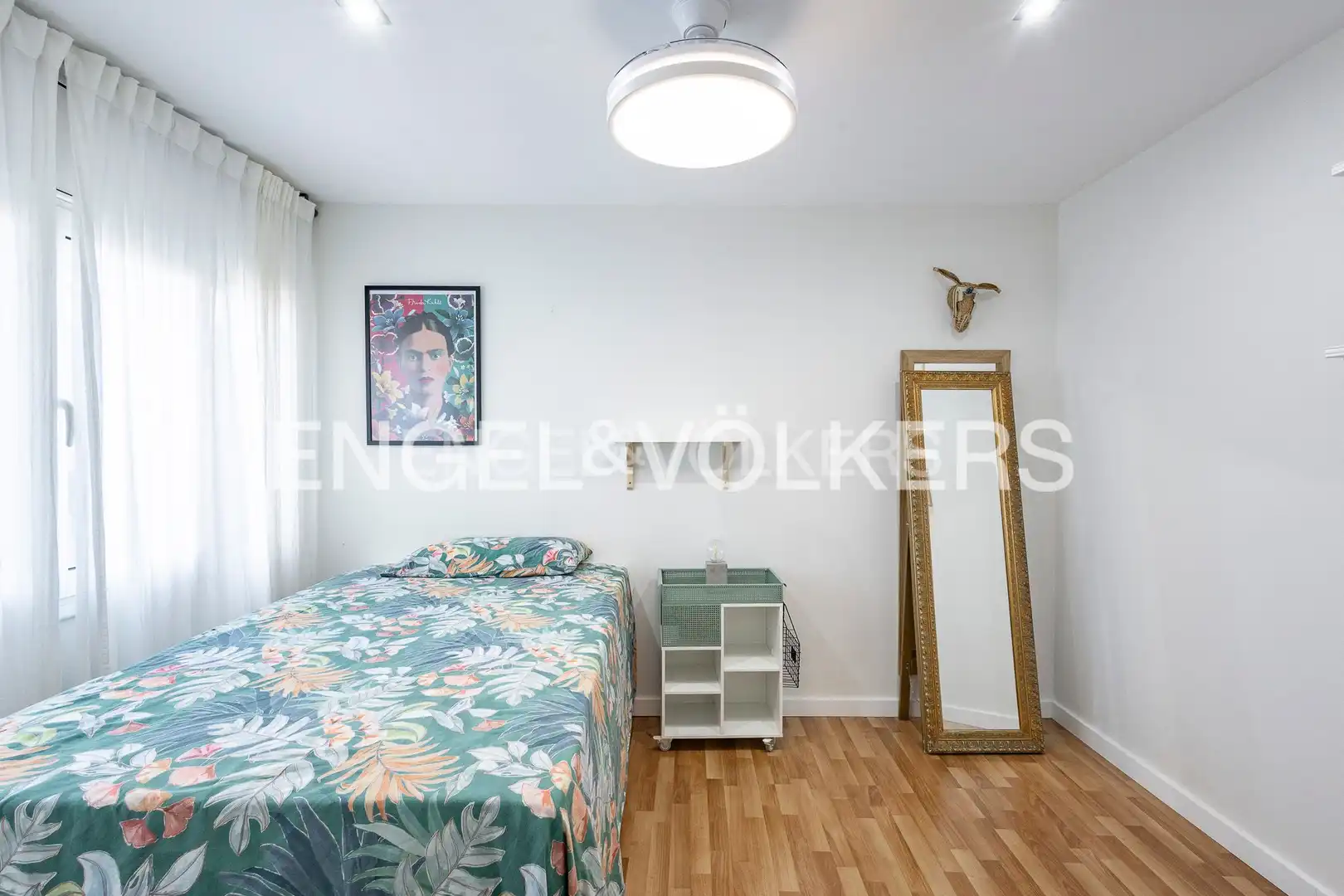 Schlafzimmer von Wohnung zur Miete in Esplugues de Llobregat mit Klimaanlage, Heizung und Parkett