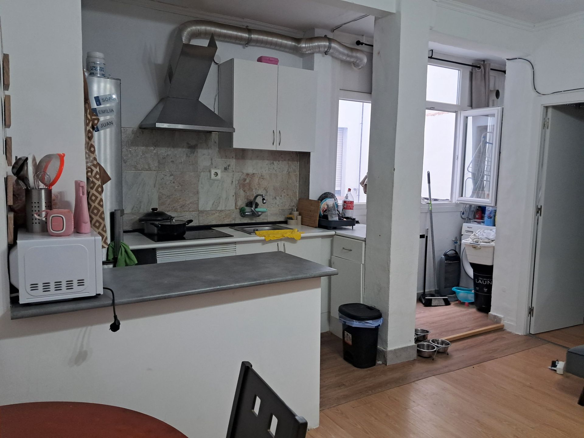Kitchen of Flat for sale in Gandia  with Parquet flooring, Furnished and Oven