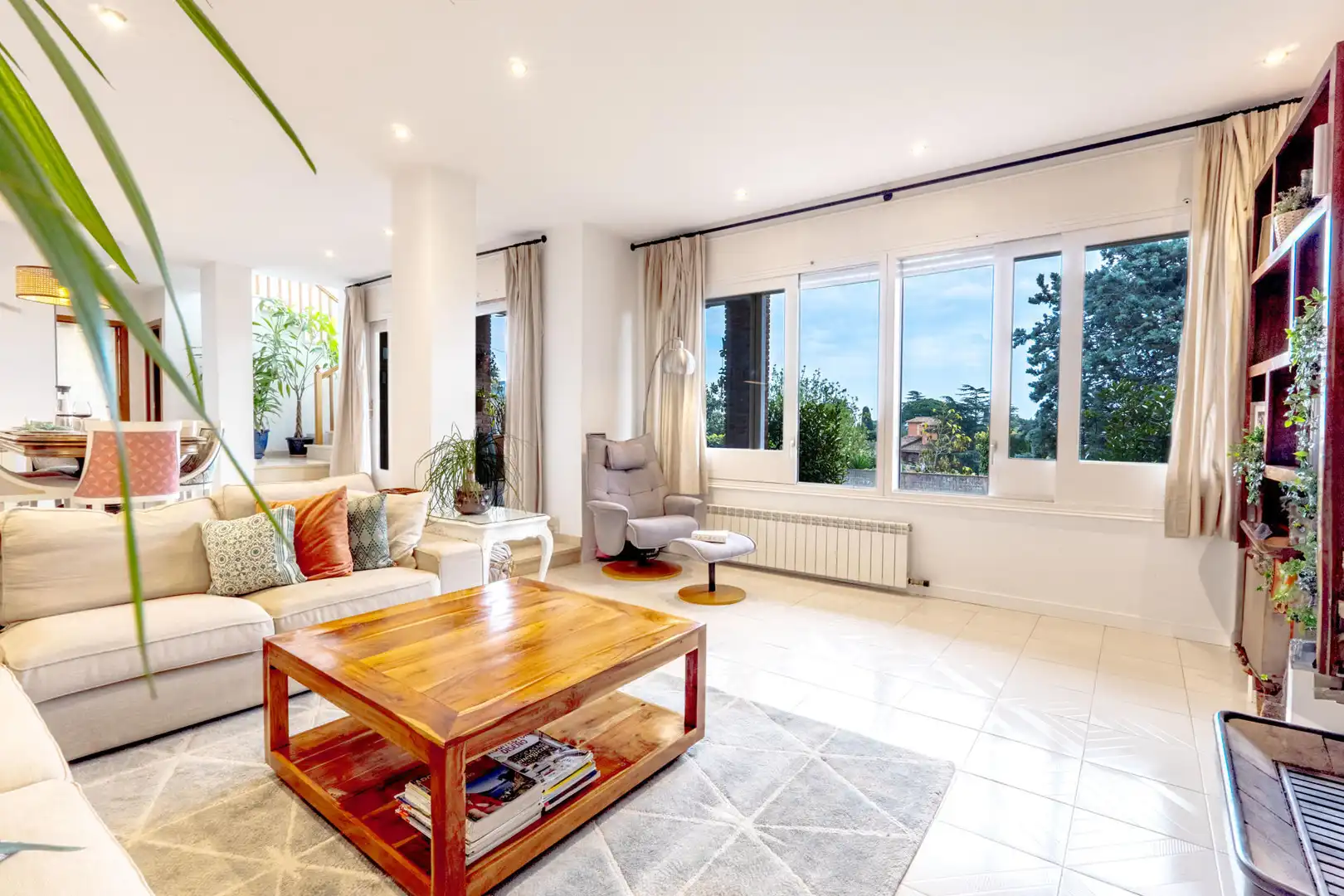 Wohnzimmer von Haus oder Chalet zur Miete in Sant Vicenç de Montalt mit Heizung und Terrasse