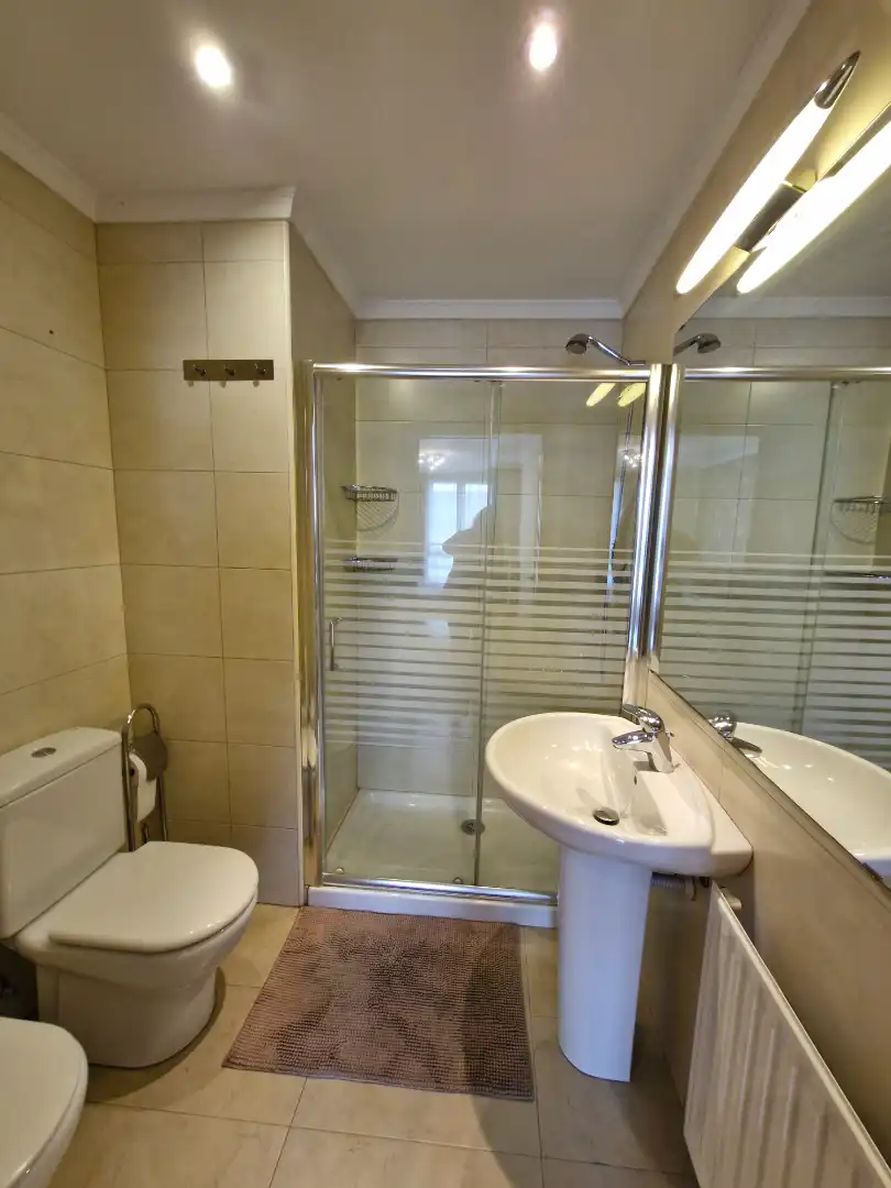 Badezimmer von Wohnung zur Miete in Leioa mit Heizung, Parkett und Möbliert