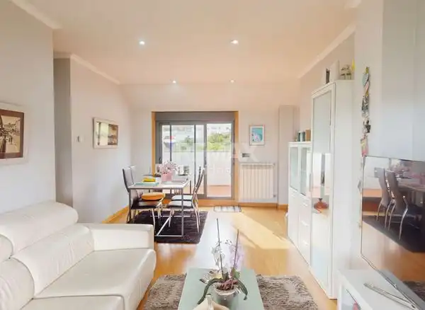 Living room of Attic for sale in Vigo   with Heating, Parquet flooring and Terrace