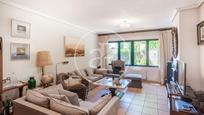 Living room of Single-family semi-detached for sale in  Madrid Capital  with Heating, Private garden and Terrace