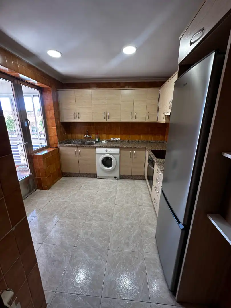 Kitchen of Flat for rent in Cuenca  with Heating, Terrace and Furnished