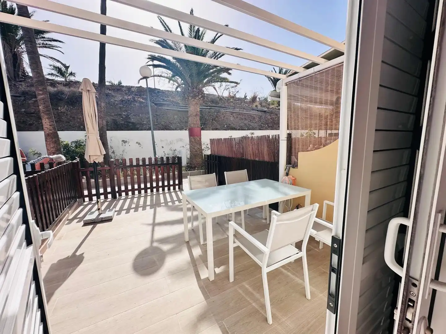 Terrassa de Casa o xalet de lloguer en San Bartolomé de Tirajana amb Aire condicionat, Jardí privat i Terrassa