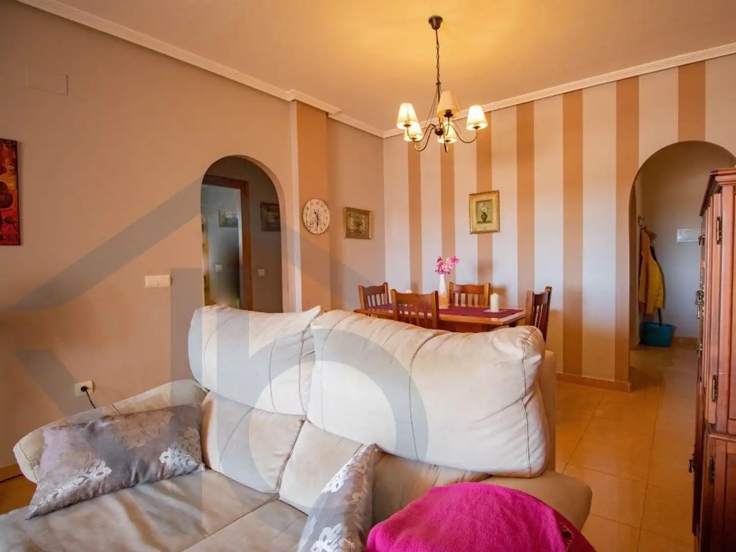 Sala de estar de Piso en venta en Pulpí con Aire acondicionado, Terraza y Piscina