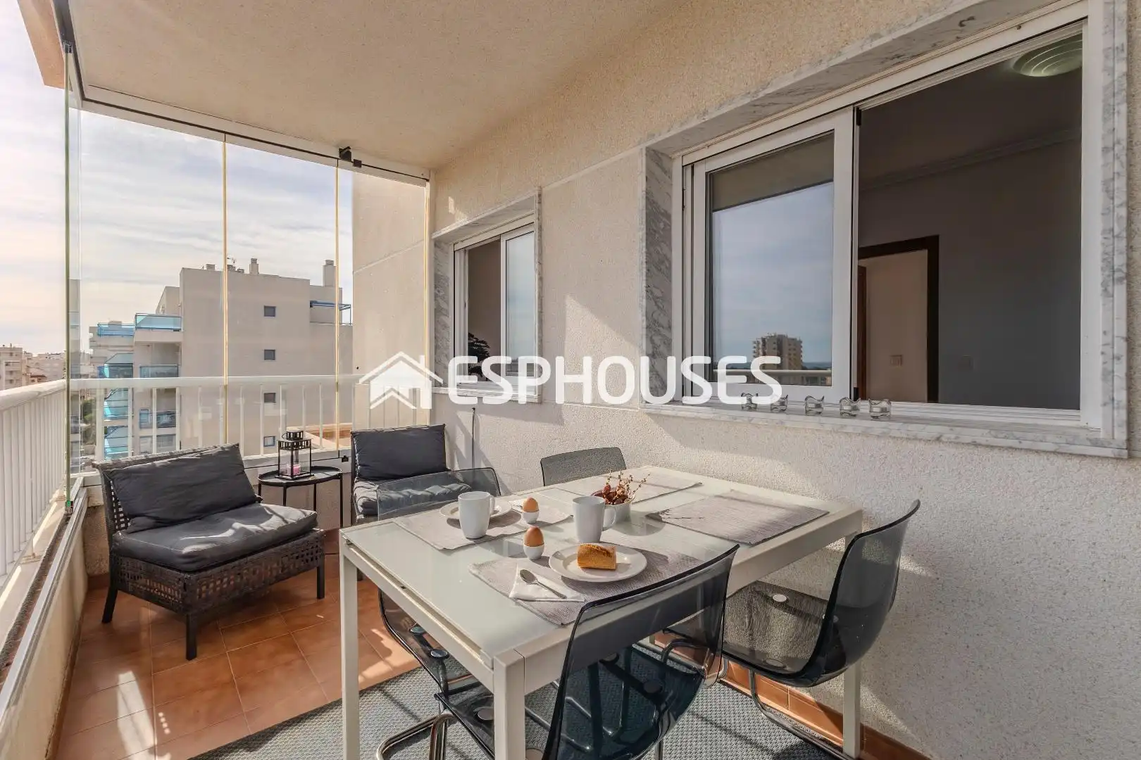 Terraza de Apartamento en venta en Guardamar del Segura con Aire acondicionado, Terraza y Amueblado