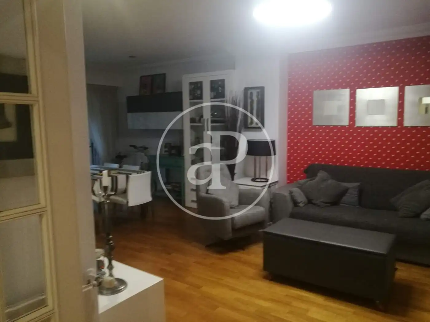 Wohnzimmer von Wohnung zur Miete in Valencia mit Klimaanlage, Möbliert und Balkon