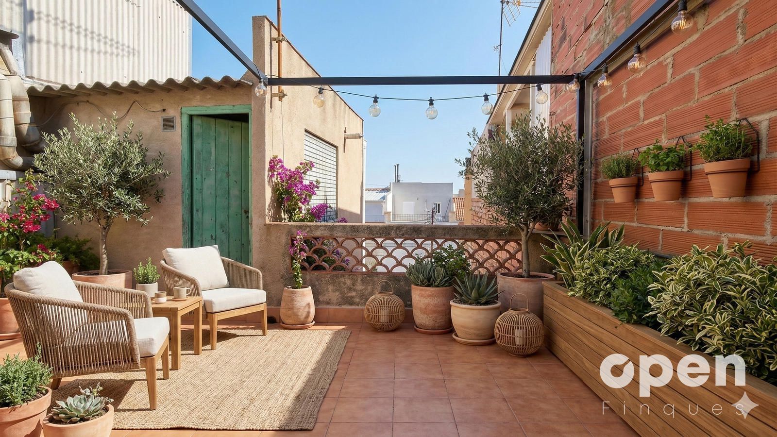 Terrasse von Wohnung zum Verkauf in Terrassa mit Heizung und Terrasse